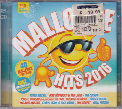 Partyhits 2x CD Mallotze Hits 2016 Mallorca Partyhits 40 Feten Tracks NEU #K2296