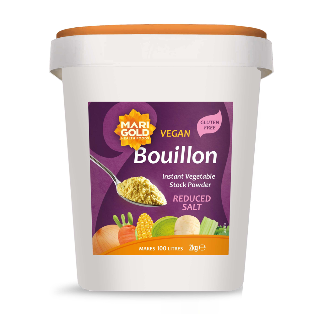 Marigold Less Salt Vegetable Bouillon 2kg Catering Stock Powder Vegan