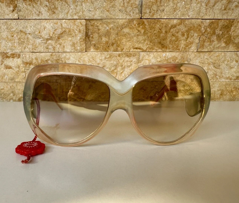 VINTAGE SAMCO SUNGLASSES PARTY OVERSIZED 1960'S ITALIAN UNISEX UNUSED GREEN RARE - Image 3 of 4