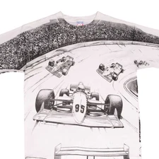 VINTAGE RACING ALL OVER PRINT INDY CAR 1995 TEE SHIRT SIZE XL MADE IN USA