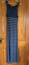 Ralph Lauren Women’s Long 100% Linen Stripe Dress. Size L