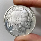 1 Oz Silver Buffalo Round Coin .999 Fine, Liberty, No date, Uncirculated