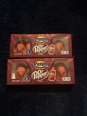 Dr. Pepper Flavored Marshmallow Chicks Peeps 2 Pack Bundle (3oz/84gm)