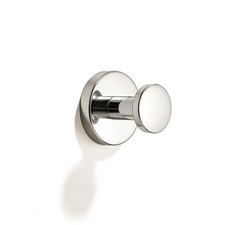 5 PCS Polished Nickel Round Robe Coat Towel Hooks Wall Mount Bathroom Bedroom