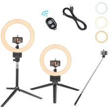 8" LED Ring Light Ring Lamp Tripod w/ Phone Stand for Selfie Vedio Live 5500K
