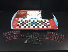 Diamond Anniv Edition Scrabble Board Game Black Tiles Board Rotates