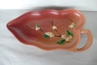 antique roseville pottery 1BL1 - 12 snowberry tray