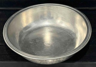 Antique American Pewter Basin 9" Thomas Danforth III Eagle Mark