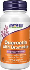 Quercetin with Bromelain Supplement Balanced Immune System 60 Veg Capsules