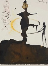 Salvador DALI: The Apparition, Original Lithograph Signed, 1967