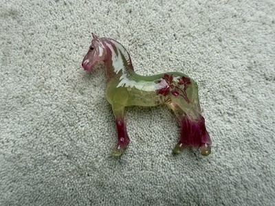 Breyer BreyerFest Horse Stablemate #711277 Navya Clear Green Django Friesian SR