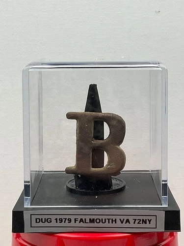 Dug Civil War Company Letter B Dug Falmouth VA Camp of 72NY