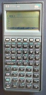 HP 48G Scientific Calculator with Case. Tested Working.