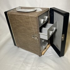 Vintage Zephyr 35mm Slide Travel Case 4 Drawer. Index Cards And 24 Dividers