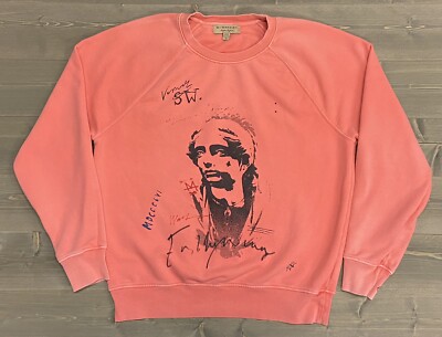 Burberry Vintage Wash Pink Sweatshirt Size Medium