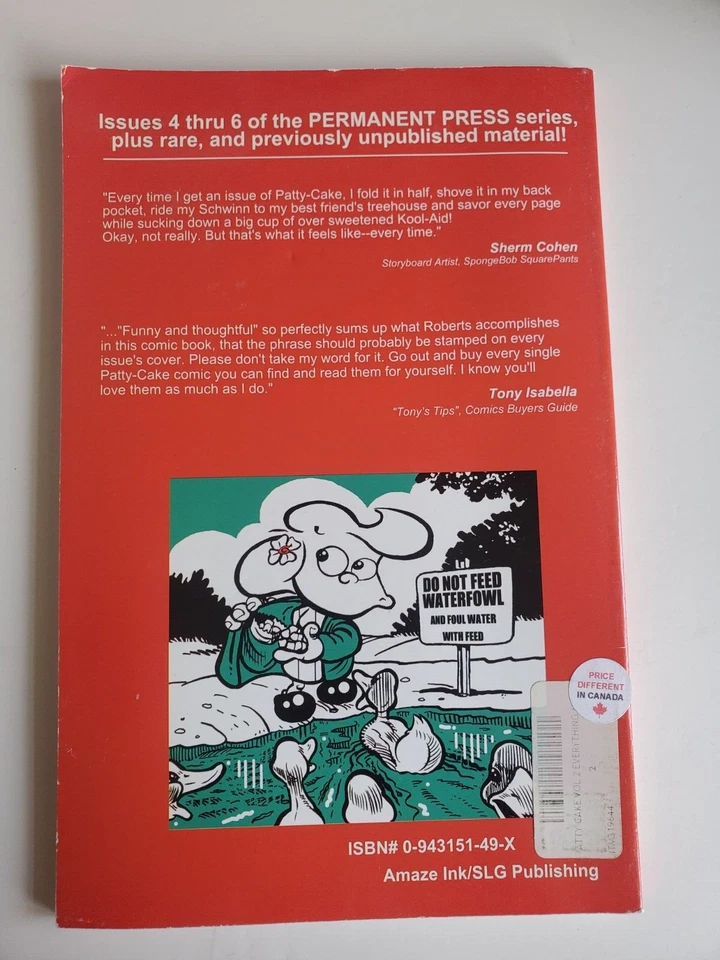 Patty Cake ...And Everything Nice Book by Scott Roberts 2001 SLG Publishing - Image 4 of 4