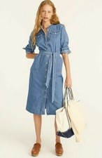 NWT Size: 6 J. Crew Western indigo shirtdress Item BA901