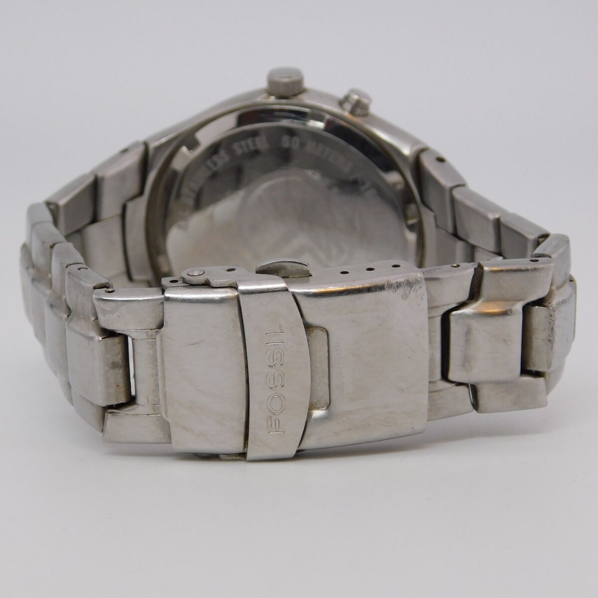 Fossil Big Tic Fire Blue Flames Men's Stainless Steel Watch Fossil Big Tic Fire Blue Flames Men's Stainless Steel Watch
