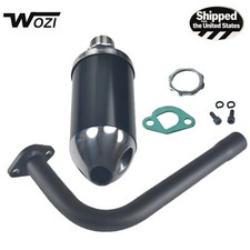 Exhaust Muffler Pipe Kit For Predator 212cc 196cc 6.5HP Gas Mini Bike Go Kart