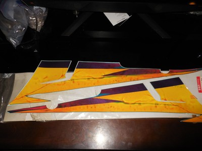 NOS Suzuki OEM Upper Body Cowling Side Tape 1996 GSX600F KATANA 68695-21C10-Z53