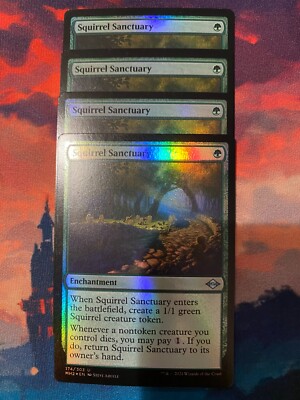 MTG Modern Horizons 2 Squirrel Sanctuary Foil x 4