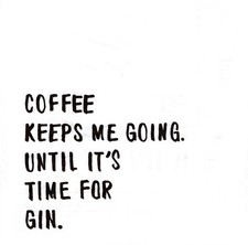  2 Two Paper Lunch Napkins for Decoupage/Mixed Media - Coffee  Gin text print