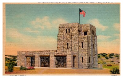postcard Elevator Building at Carlsbad Caverns National Park N. M. A9052