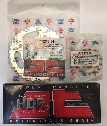 DID Heavy Duty Chain & JT Sprocket Kit For Honda MSX125 2013-2019 – UK Stock