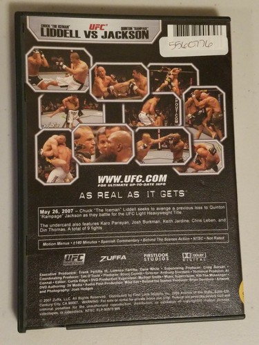 UFC 71: Liddell vs. Jackson (DVD, 2007) - Picture 2 of 3