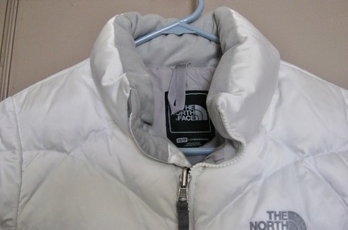 The NORTH FACE 550 piumino d'oca donna piumino giacca cappotto trapuntato bianco taglia XS - Foto 3 di 12