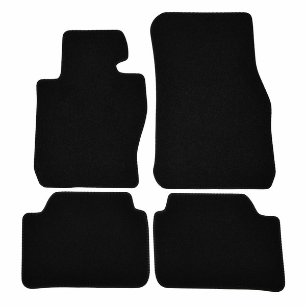 Velour FußMatten Automatten FüR Bmw X1 E84 2009-2014 4-Tlg Schwarz-image