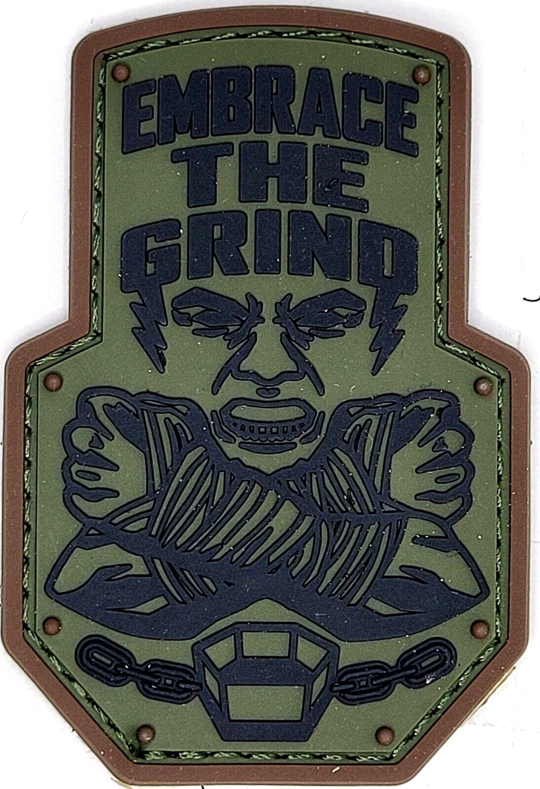 🔥EMBRACE THE GRIND MILSPEC MONKEY PVC RUBBER TACTICAL Morale Patch FOREST