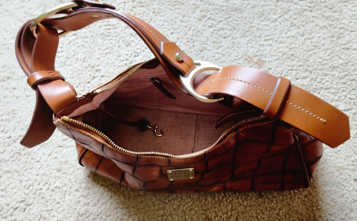 dooney and bourke brown crocodile purse
