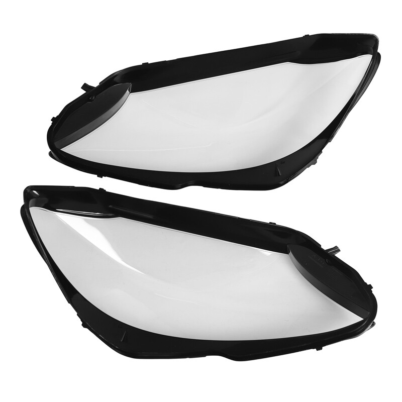Pair Front Headlight Cover Clear Lens For MercedesBenz CClass W205