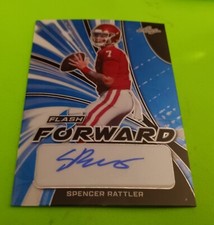 2022 SPENCER RATTLER Leaf Flash Forward Blue Scope AUTOGRAPH ROOKIE Card (10/20)