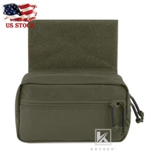 KRYDEX Tactical Drop Dump Pouch SACK Pack Hook&Loop For Chest Rig Ranger Green