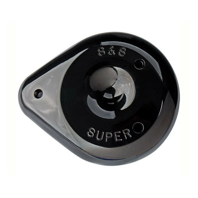 S&S Filtre À Air Couvercle Teardrop Noir, Pour Harley - Davidson S&S Super E/G - Photo 1/1