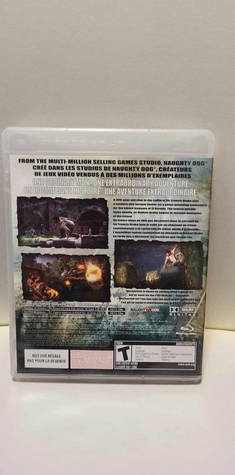 PS3 Uncharted: Drake's Fortune (PlayStation 3 2007) Complete - Image 2 of 3