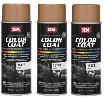SEM Paint Carpet Plastic Vinyl Flat Camel Aerosol 12 oz. Ea 15173 (3 Pack)