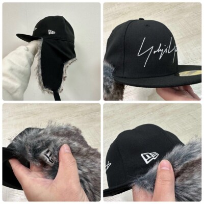 Yohji Yamamoto x New Era 5950 DE YY LOGO Dog Ear Fur Logo