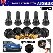 100x Car Auto TR 413 Snap In Tyre (Tire) Valve Rubber Tubeless Short Valve AUS