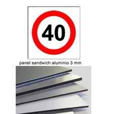 Limite Di Velocità 40 Cartello Pannello Sandwich Alluminio 3Mm