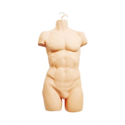 Fleischfarbene hautfarbene männliche hängende Schaufensterpuppe Erwachsene Körperform Torso x 6