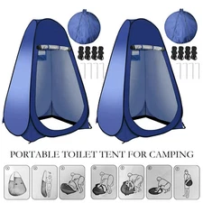 Portable Pop Up Privacy Tent, Outdoor Camping Bathroom Toilet Shower Tent,2-pack