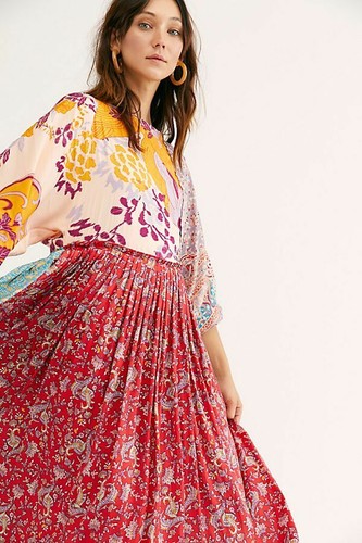Free People NWT Size XS Mixed Pattern 