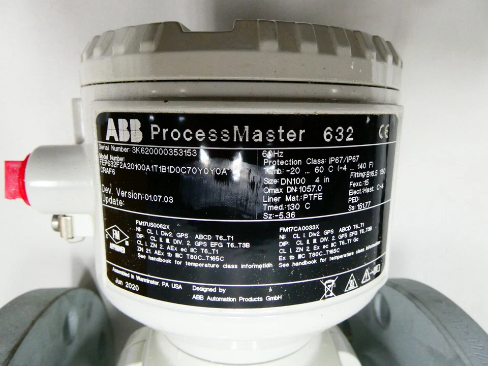Abb FEP632F2A20100A1T1B1D0C70Y0Y0A Processmaster 632 Electromagnetic Flow Meter - Image 4 of 4