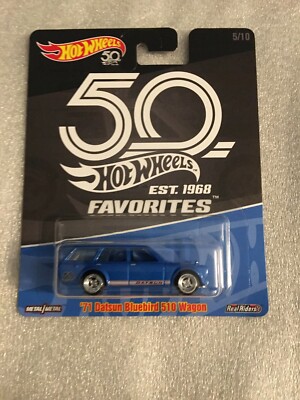 2018 HOT WHEELS 50TH FAVORITES '71 DATSUN BLUEBIRD 510 WAGON REAL