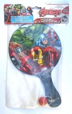 Marvel Avengers Initiative Paddle Ball 2014 What Kids Want! NEW Sealed #228884