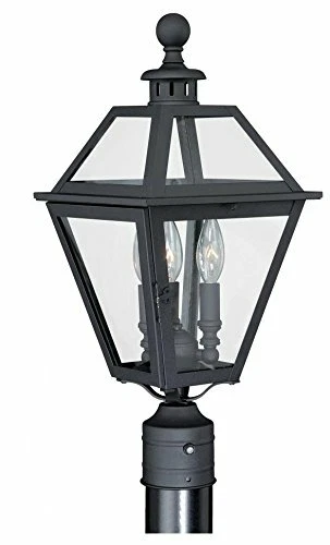 Vaxcel T0082 Nottingham 9-Inch Outdoor Post Light, Textured Black - Picture 1 of 1