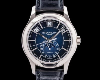 Patek Philippe Annual Calendar 5205G-013 Blue Dial ''TIFFANY & CO'' 18K White Gold